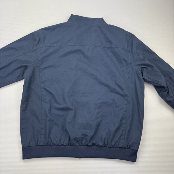 Men’s 2XL Blue Outdoor Cotton Bomber Jacket Utility Pockets Casual Workwear - Picture 6 of 9